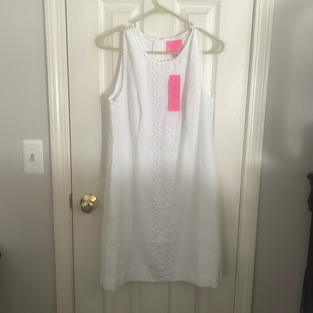 New with Tags - Lilly Pulitzer Mila Stretch Shift Dress - Resort White